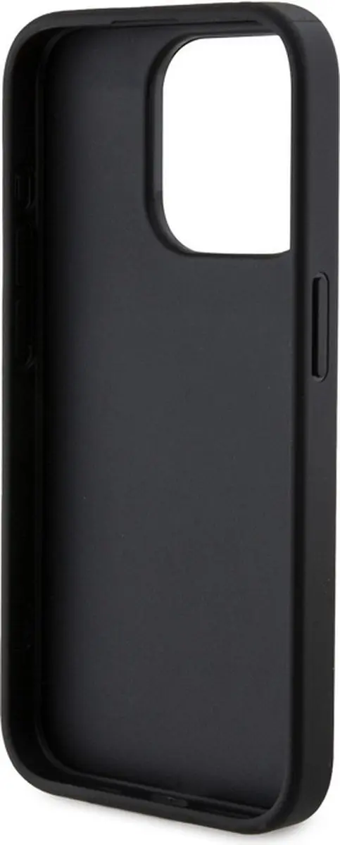 GUESS 4G Triangle Logo Hoesje iPhone 15 Pro - Zwart