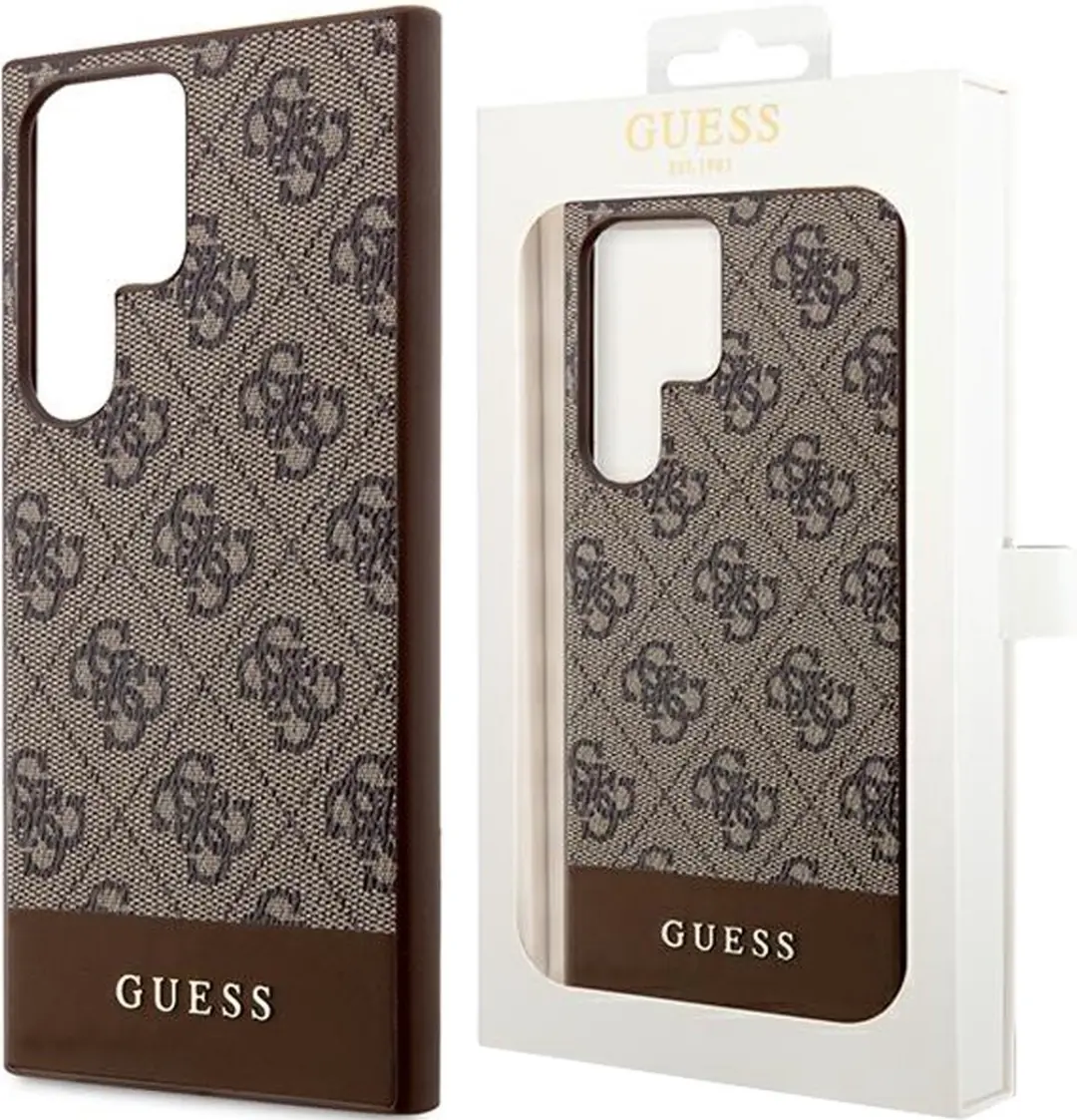 Guess Samsung Galaxy S23 Ultra Hoesje 3666339117573 - Bruin