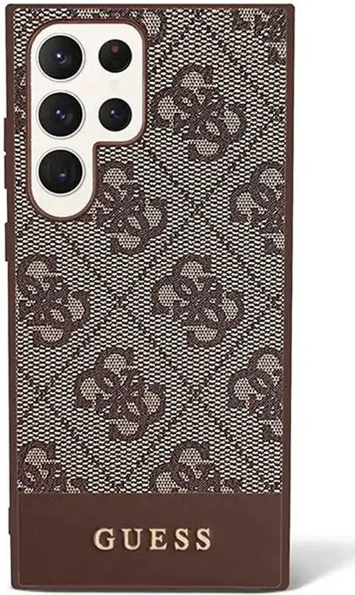 Guess Samsung Galaxy S23 Ultra Hoesje 3666339117573 - Bruin