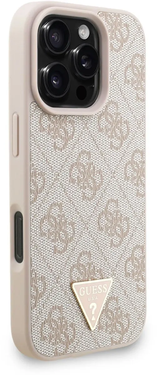 GUESS Telefoonhoesje iPhone 16 Pro - MagSafe - Roze