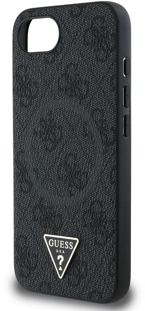 GUESS Triangle Metal Logo iPhone Hoesje 13468 - Zwart