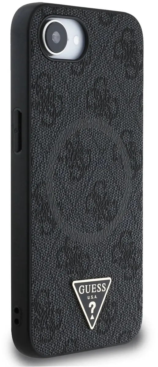 GUESS Triangle Metal Logo iPhone Hoesje 13468 - Zwart