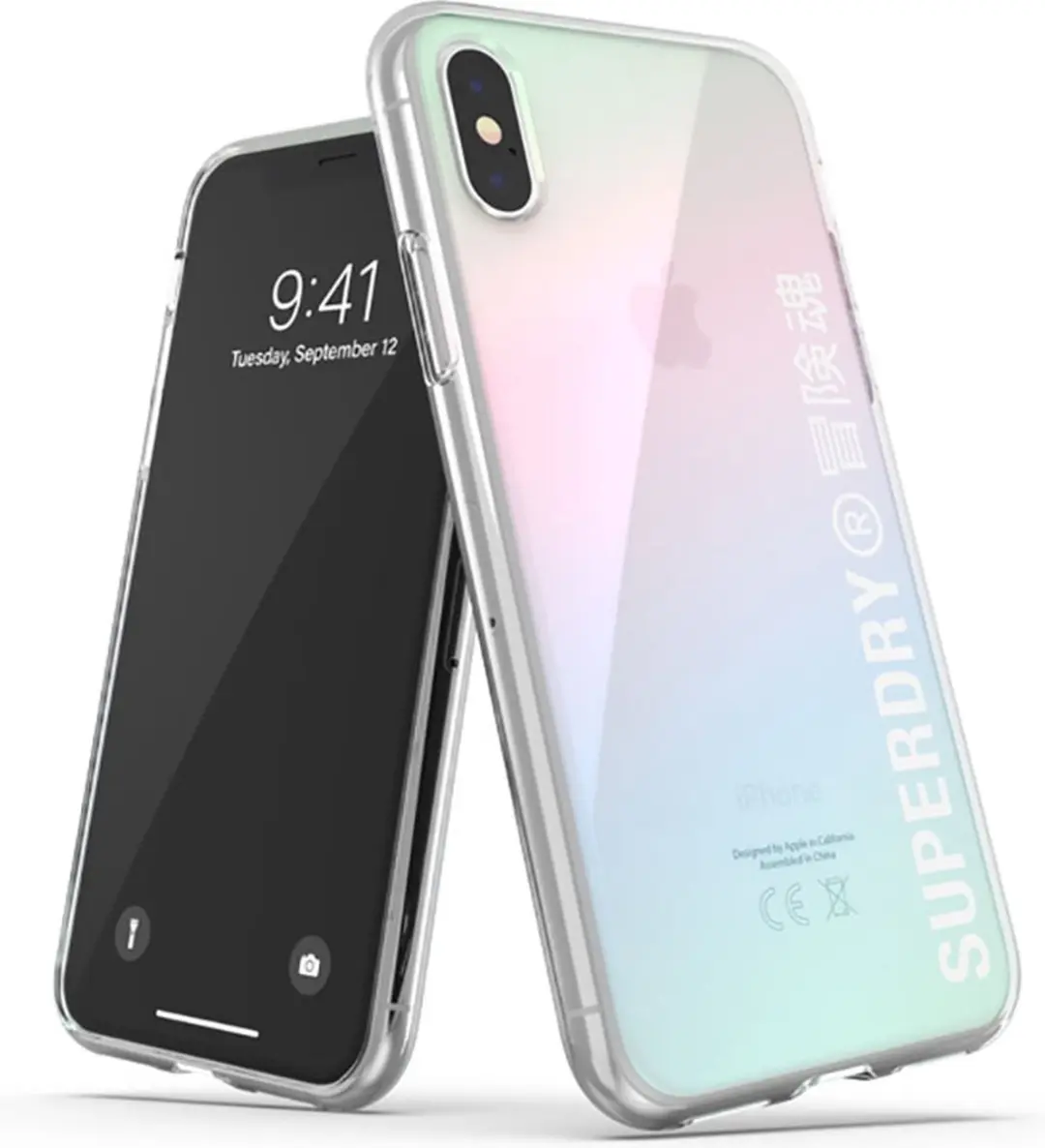 Superdry Snap Case Clear FW20 iPhone X/Xs - Transparant