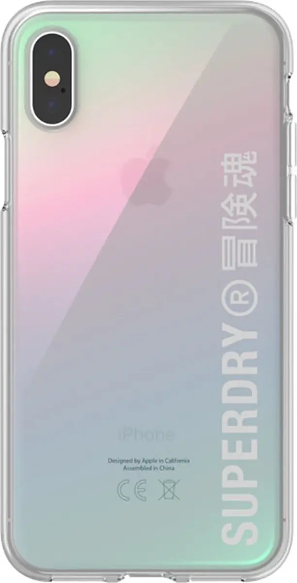 Superdry Snap Case Clear FW20 iPhone X/Xs - Transparant