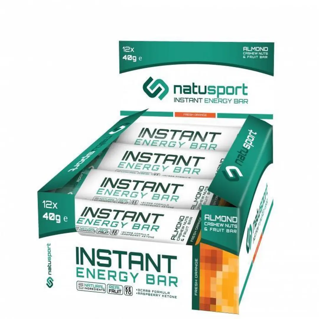 Natusport Instant Energy Bar - Amandel Cashew Fruit 12 Stuks
