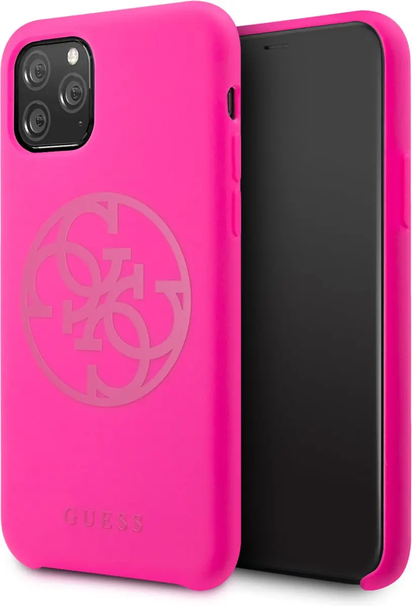 Guess iPhone 11 Pro TPU Hoesje - Fuchsia
