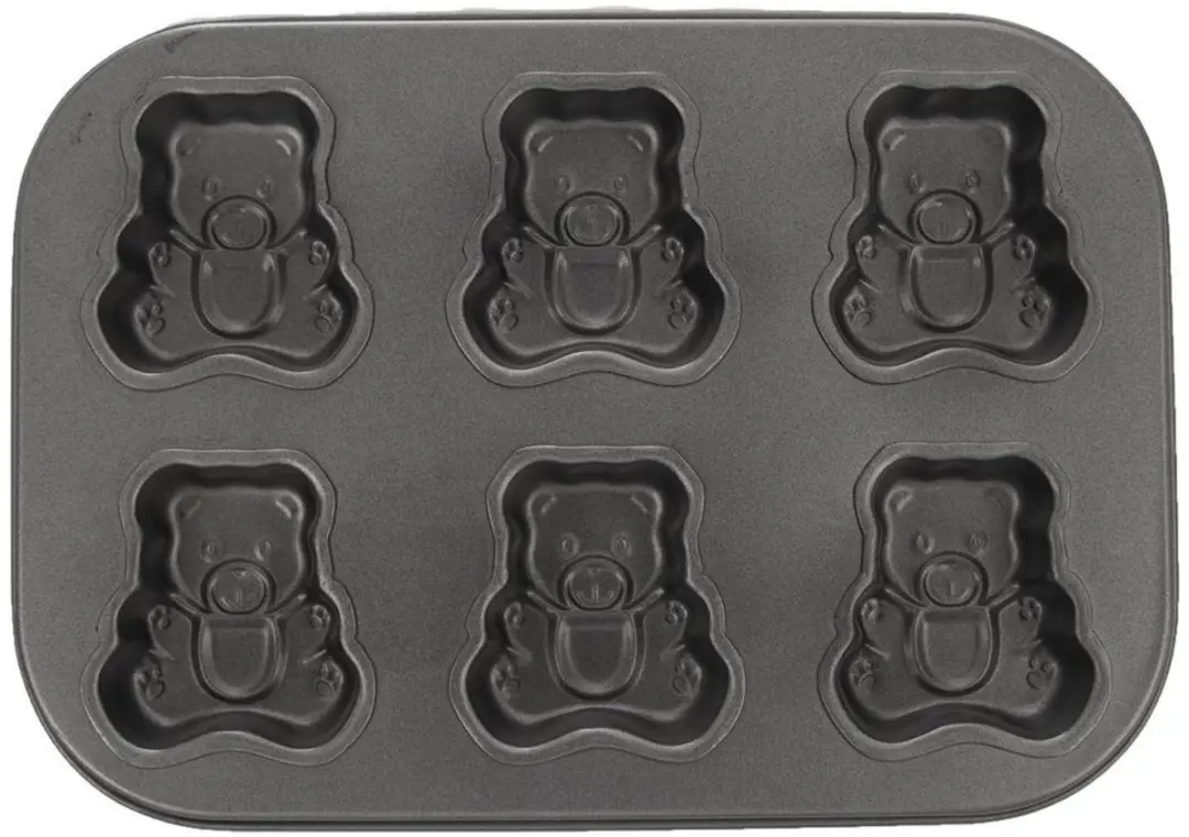 Orion Bakvorm Beer Staal 26,5cm - Zwart