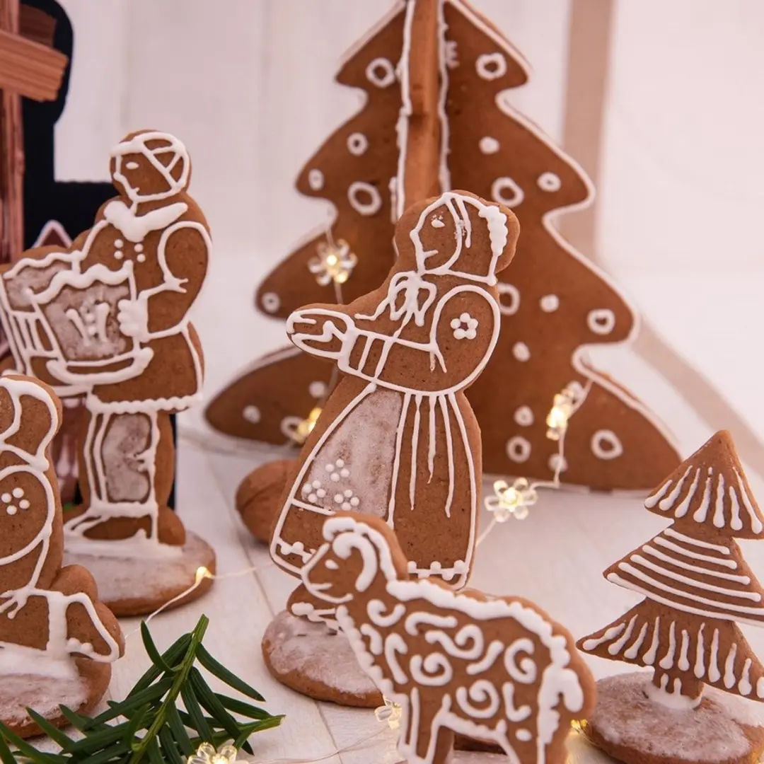 Orion RVS Kerstboom Koekjesuitsteekvorm Set - 15,5 cm - 2 Stuks