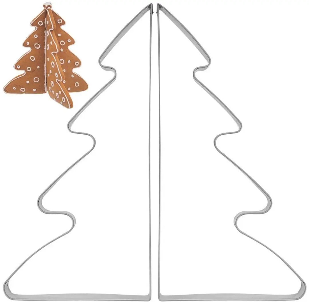 Orion RVS Kerstboom Koekjesuitsteekvorm Set