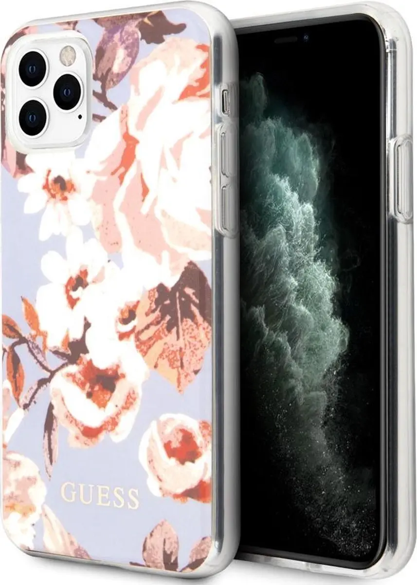 GUESS Shiny Flower Back Case