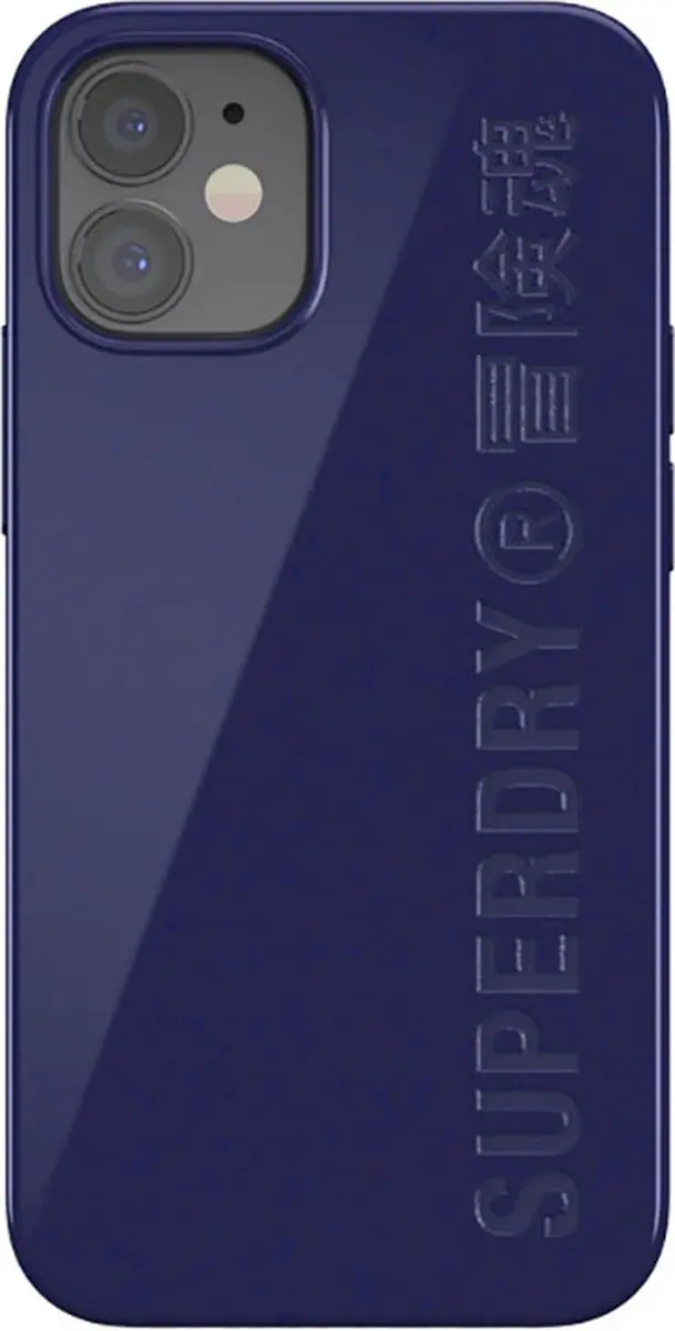 Superdry Snap Case Compostable Hoesje iPhone 12 Mini - Blauw