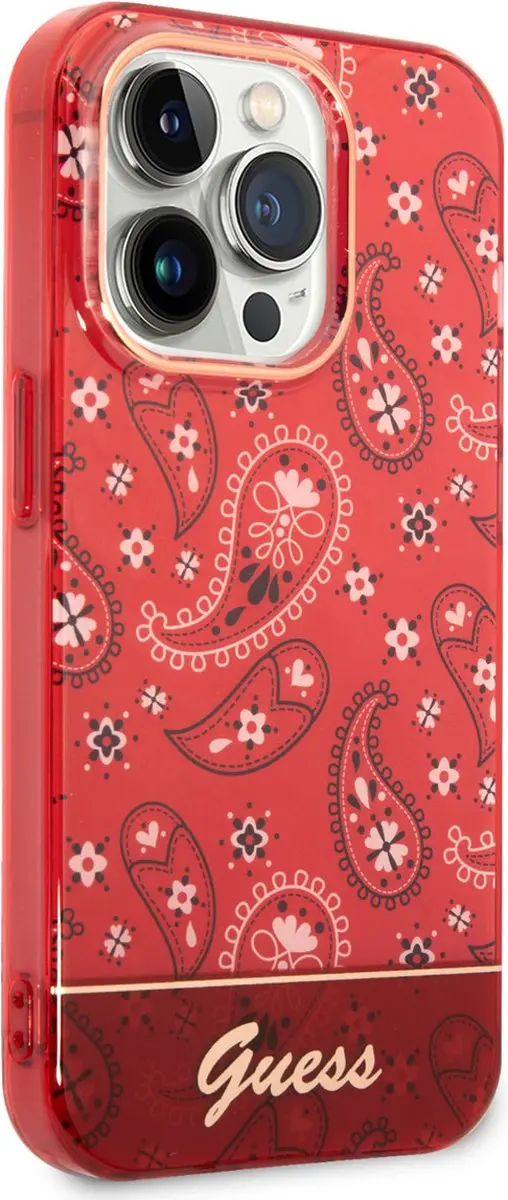 GUESS TPU Back Cover iPhone 14 Pro Max - Rood