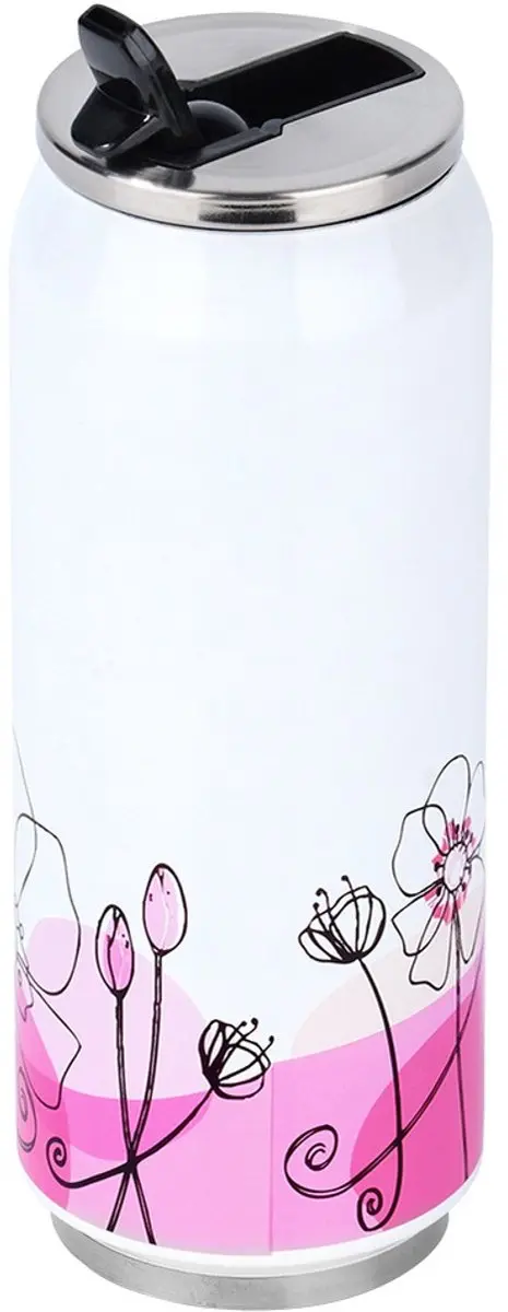 Orion Thermosfles 500ml - Roestvrij Staal - Bloemenmotief