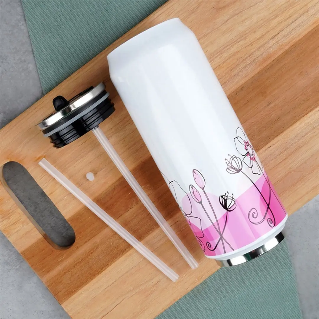 Orion Thermosfles 500ml - Roestvrij Staal - Bloemenmotief