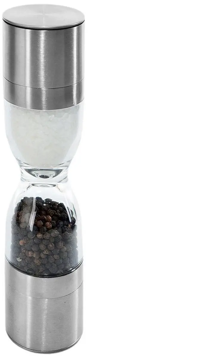 Orion Peper- en Zoutmolen 22cm - Zilver/Transparant