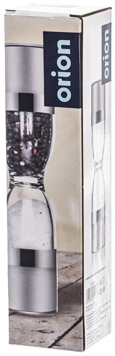 Orion Peper- en Zoutmolen 22cm - Zilver/Transparant