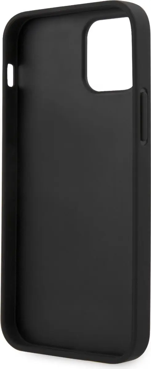 GUESS iPhone 12/12 Pro Backcase - Effen Bruin Kunstleer - 3700740480298