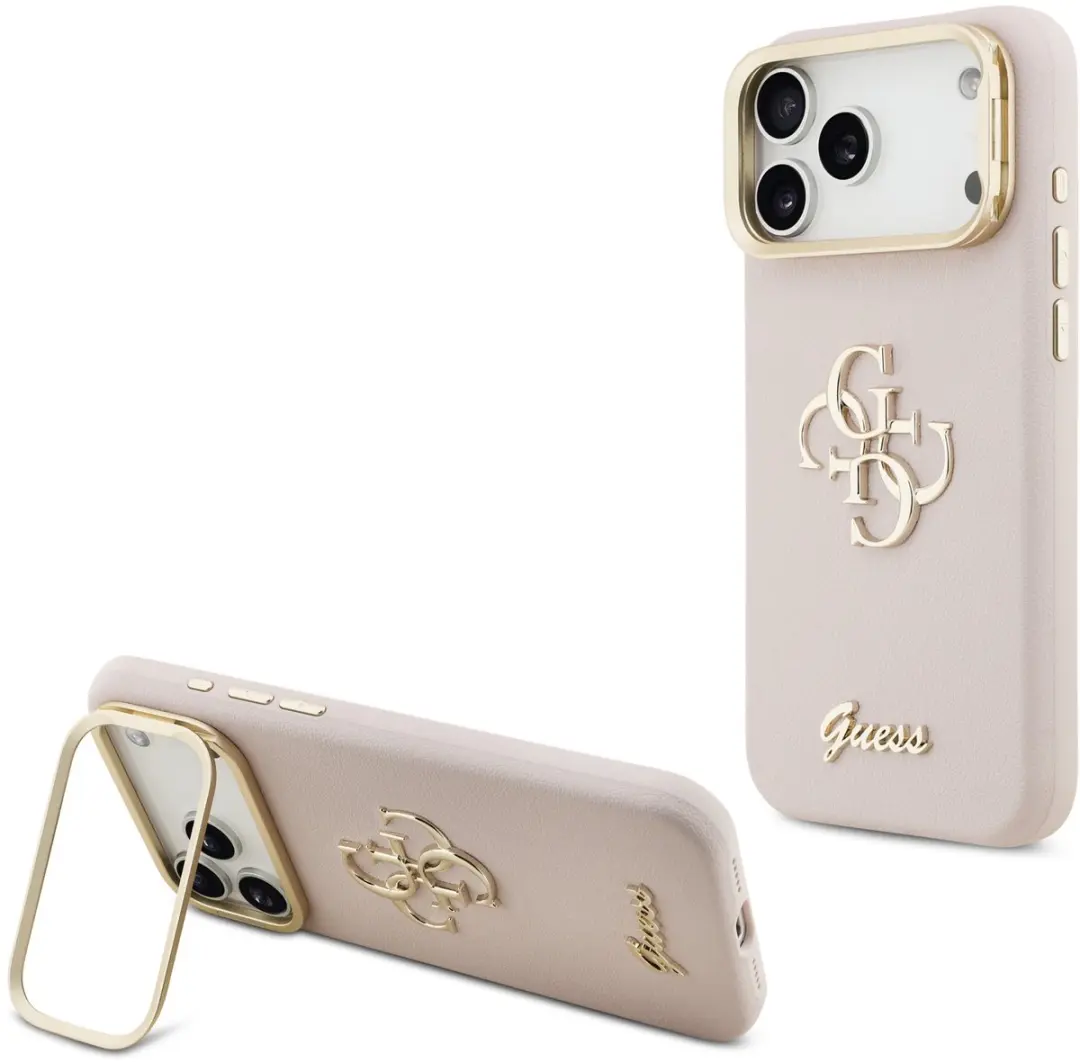 Guess 4G Logo iPhone 17 Pro Max Hoesje - Roze