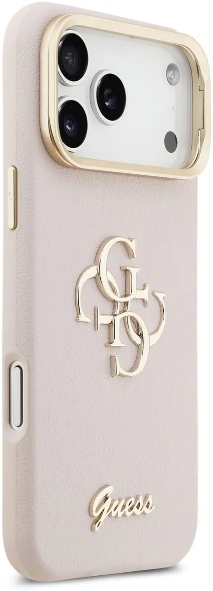 Guess 4G Logo iPhone 17 Pro Max Hoesje - Roze