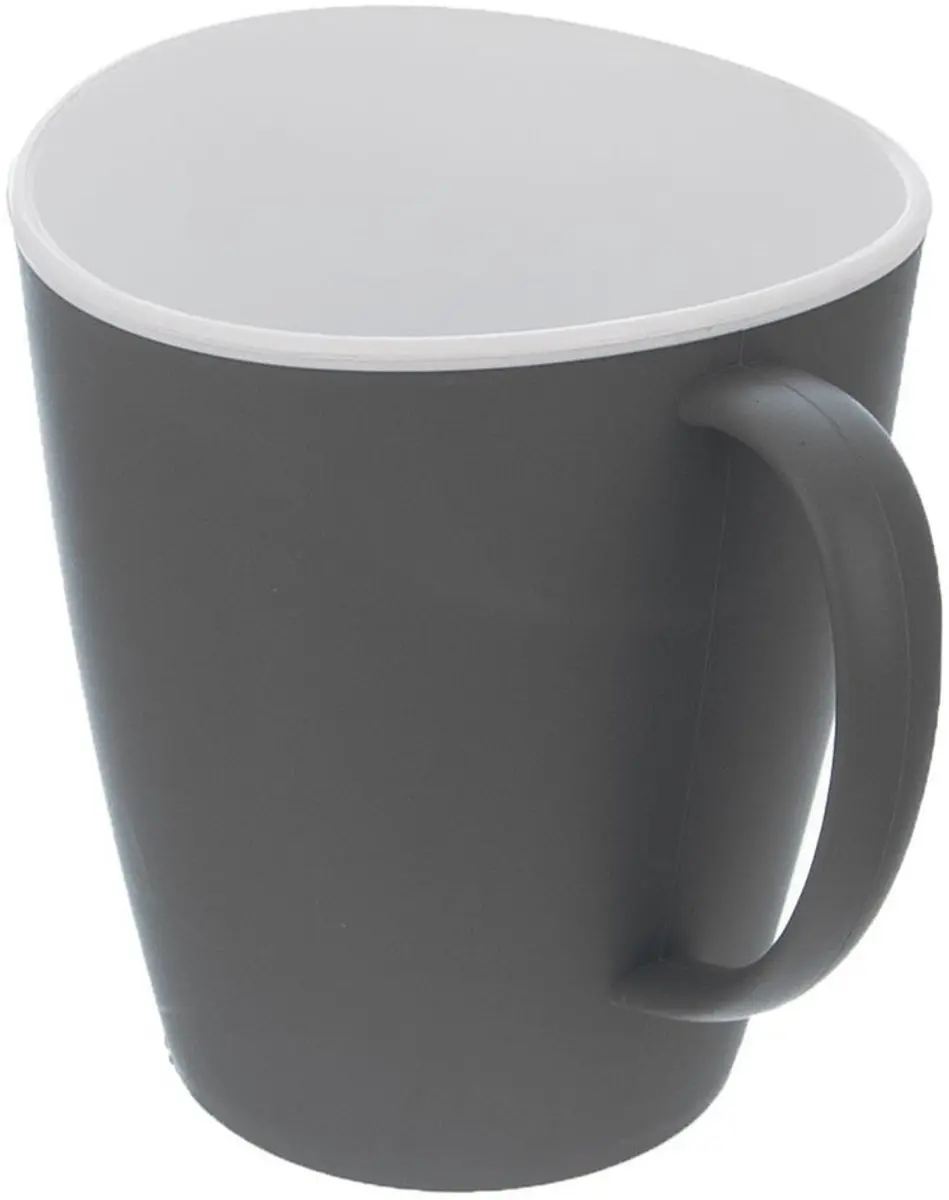 Orion KEMP Plastic Reisbeker 380ml - Grijs/Wit