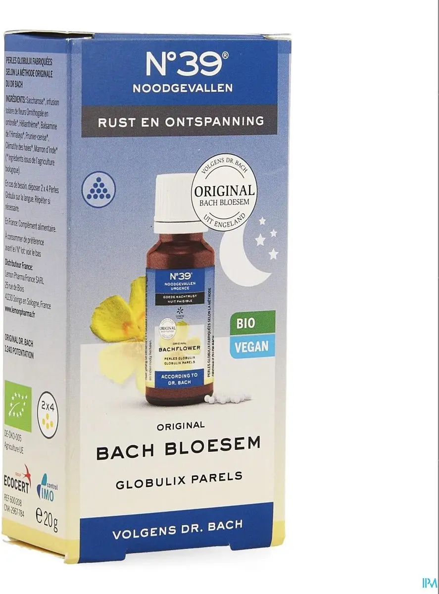 Bach N°39 Noodgevallen Nacht Parels Bio 20g - afbeelding 6 van 6