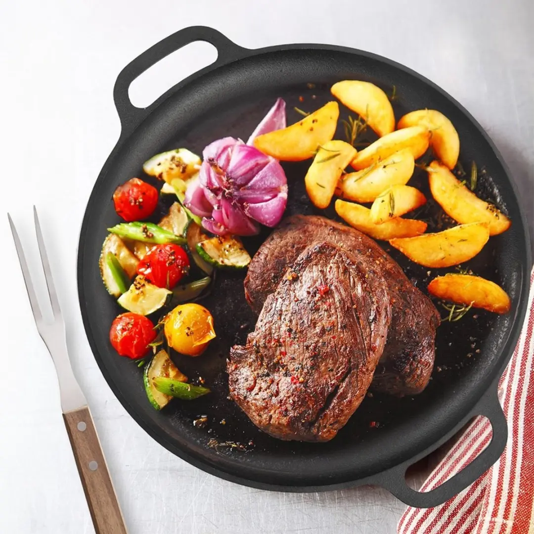 Orion Gietijzeren Grillpan 35x42cm - Inductie & Oven