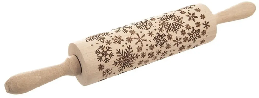 Orion Decoratieve Houten Deegroller 39cm
