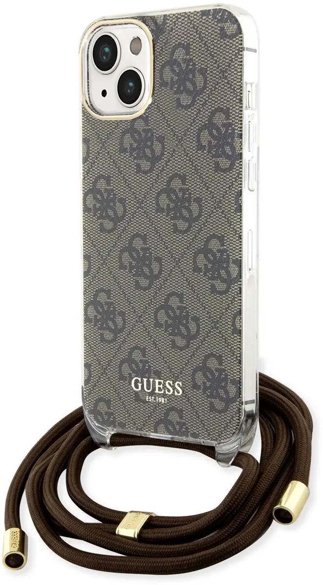 Guess 4G Printed Crossbody Hoesje iPhone 15
