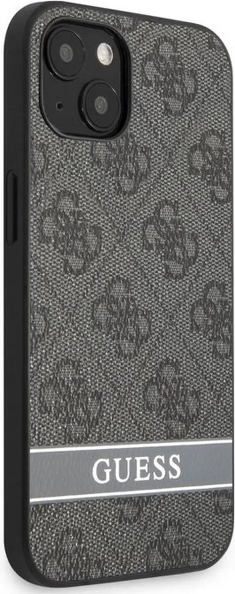 GUESS 4G Printed Stripe Hoes - iPhone 13 Mini - Grijs