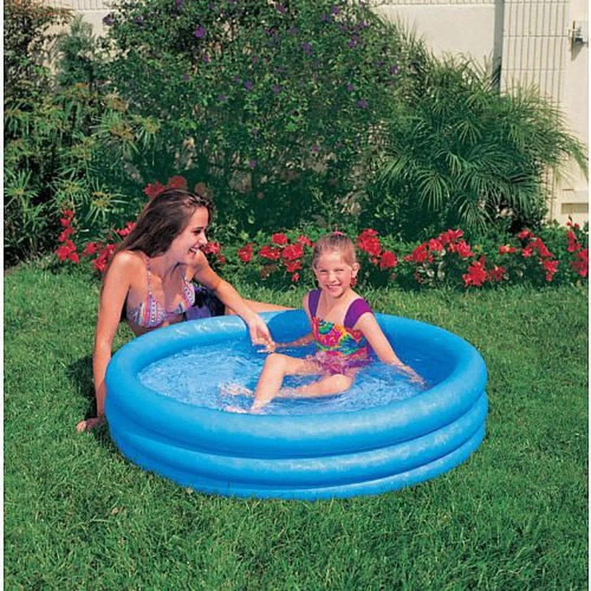 Intex Crystal Zwembad 114x25cm - Blauw