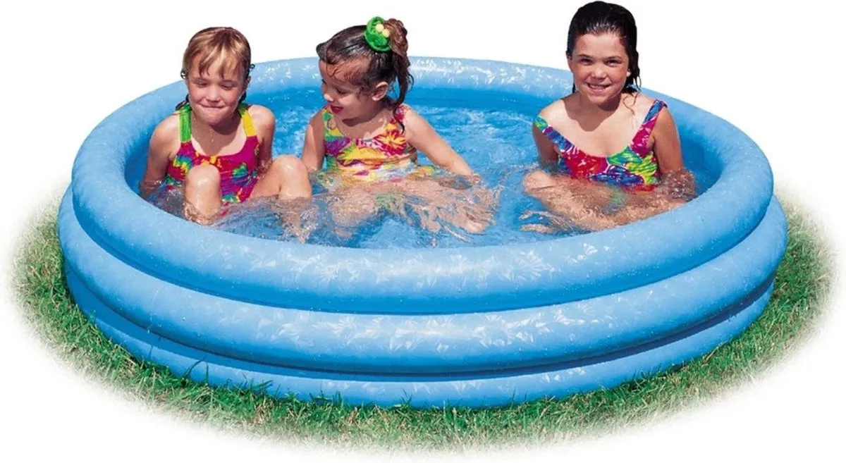 Intex Crystal Zwembad 114x25cm - Blauw