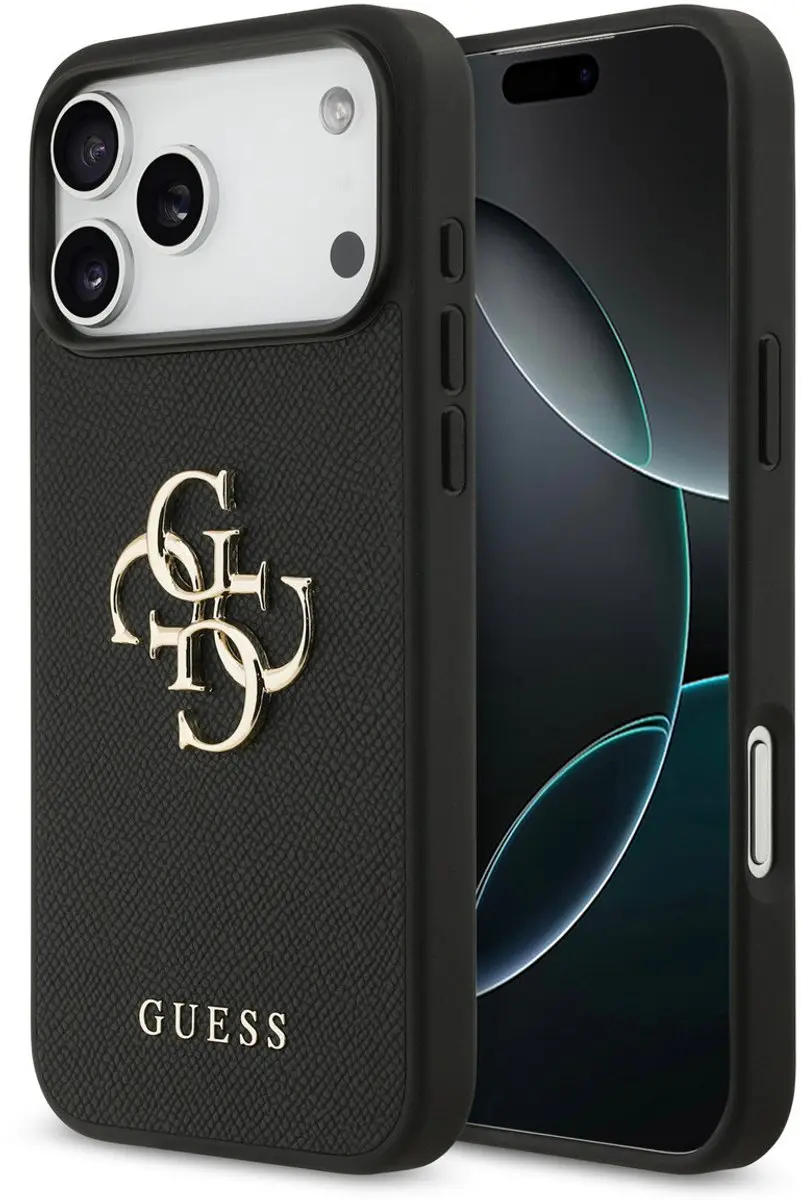GUESS Back Cover iPhone 17 Pro Max - Zwart - MPN 3666339524906