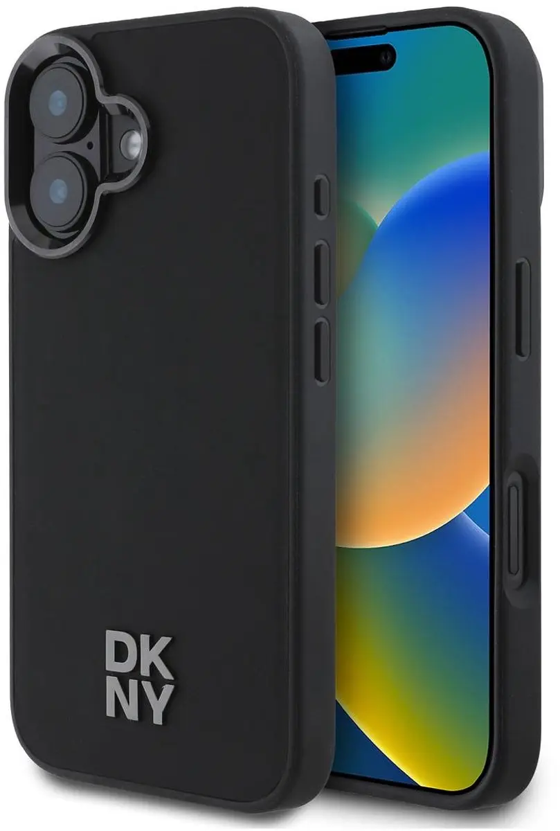 DKNY Backcover iPhone 16 MagSafe - Zwart DKHMP16SPSMCSLK - afbeelding 6 van 6