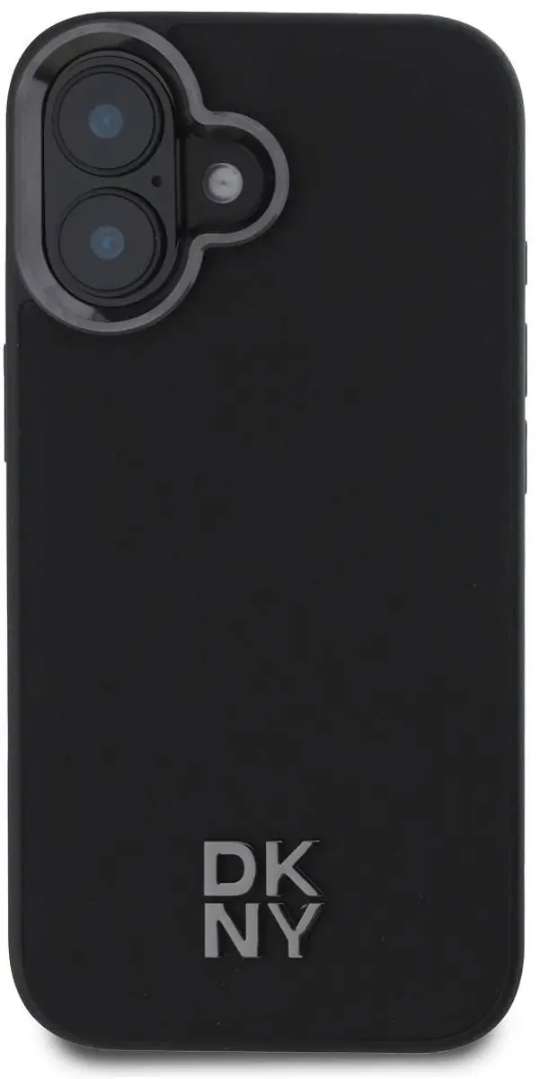 DKNY Backcover iPhone 16 MagSafe - Zwart DKHMP16SPSMCSLK