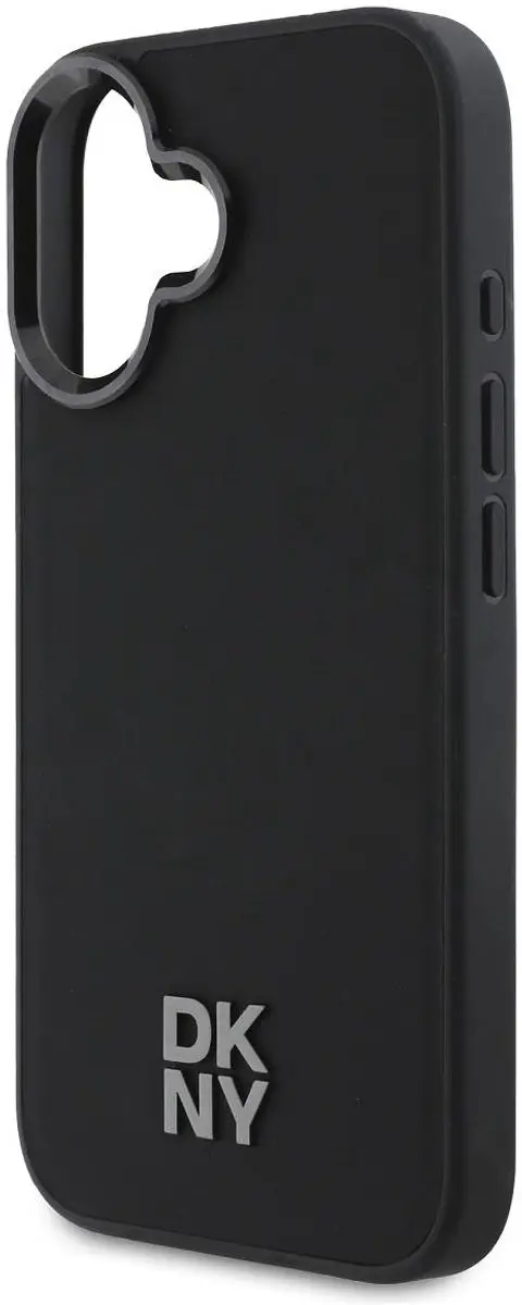 DKNY Backcover iPhone 16 MagSafe - Zwart DKHMP16SPSMCSLK
