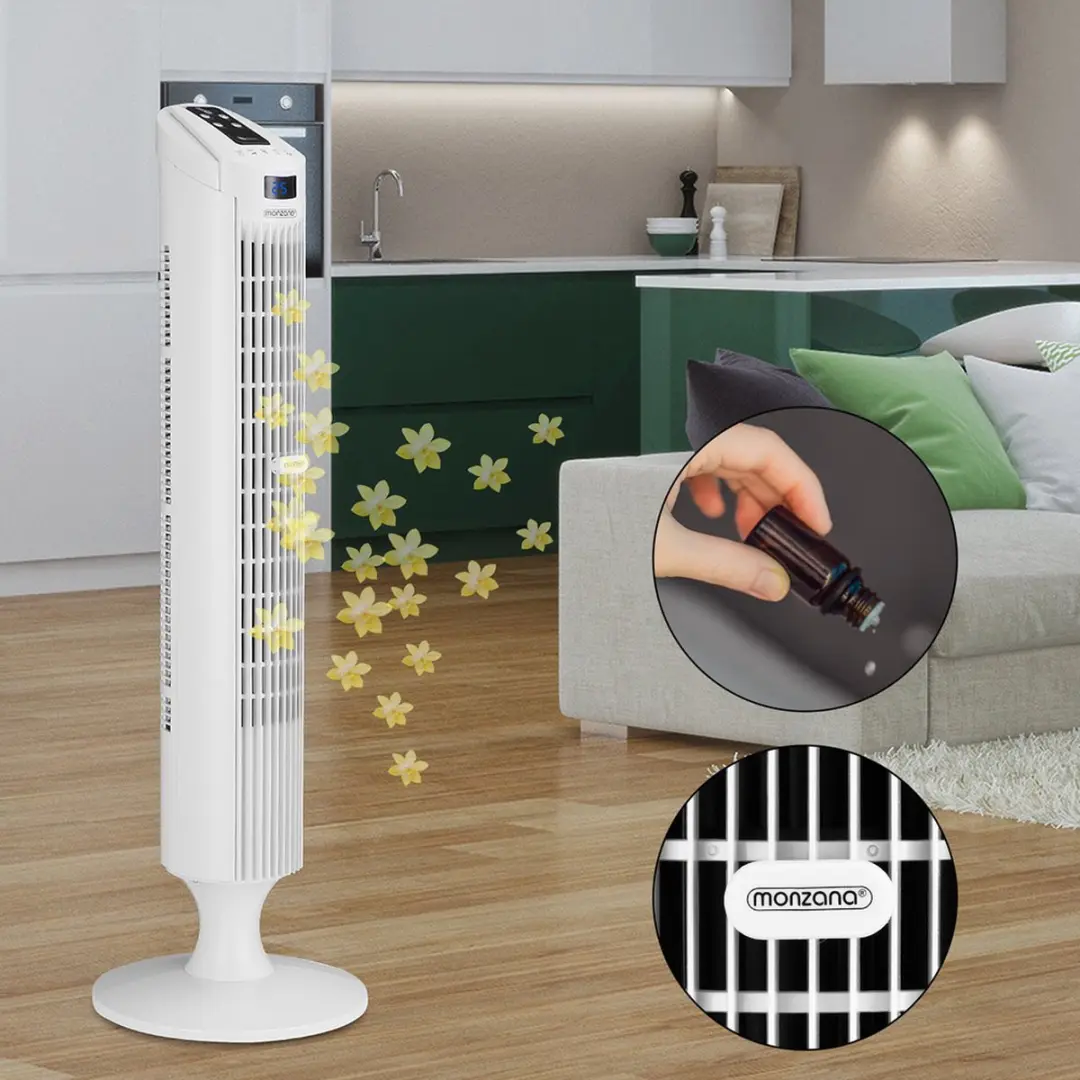 Monzana Torenventilator 45W 26cm Wit