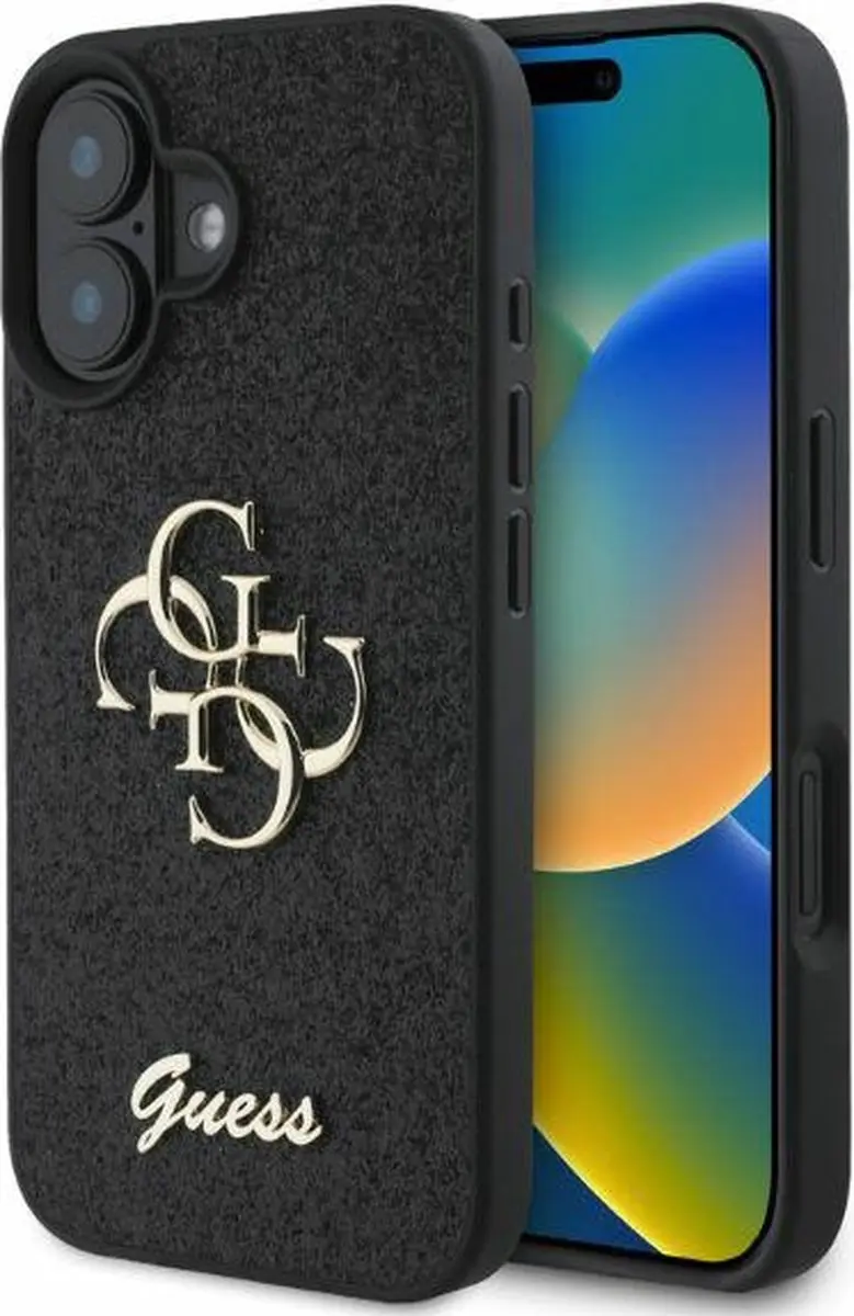 Guess 4G Logo Glitter Back Case
