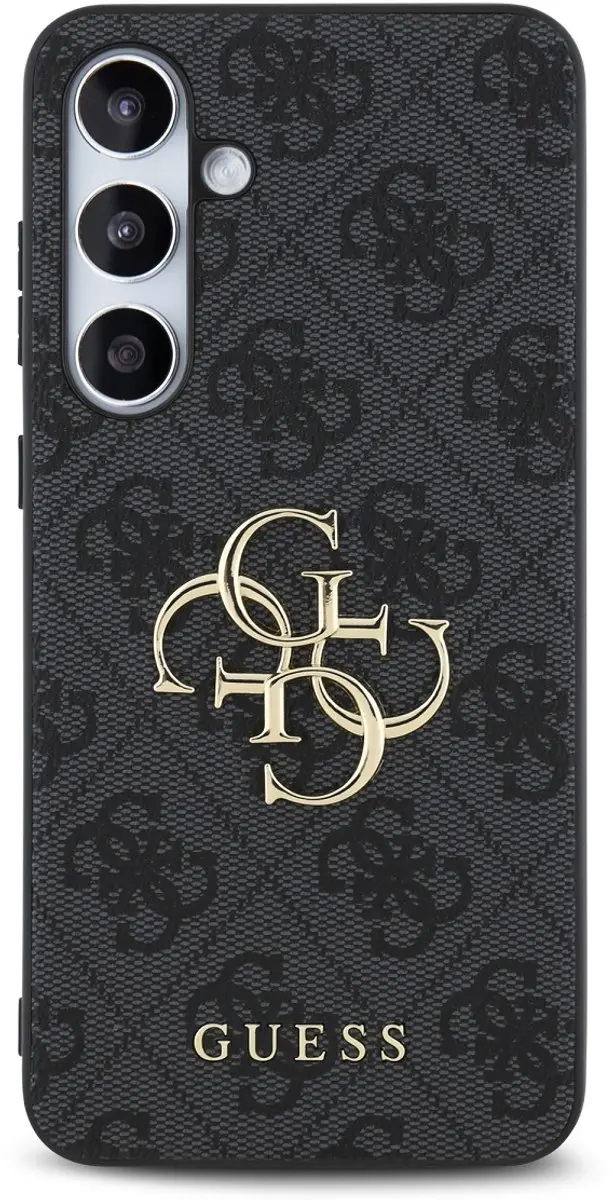 GUESS 4G Metal Logo Back Case - Samsung Galaxy S24 FE - Grijs