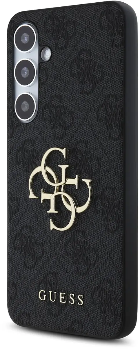 GUESS 4G Metal Logo Back Case - Samsung Galaxy S24 FE - Grijs