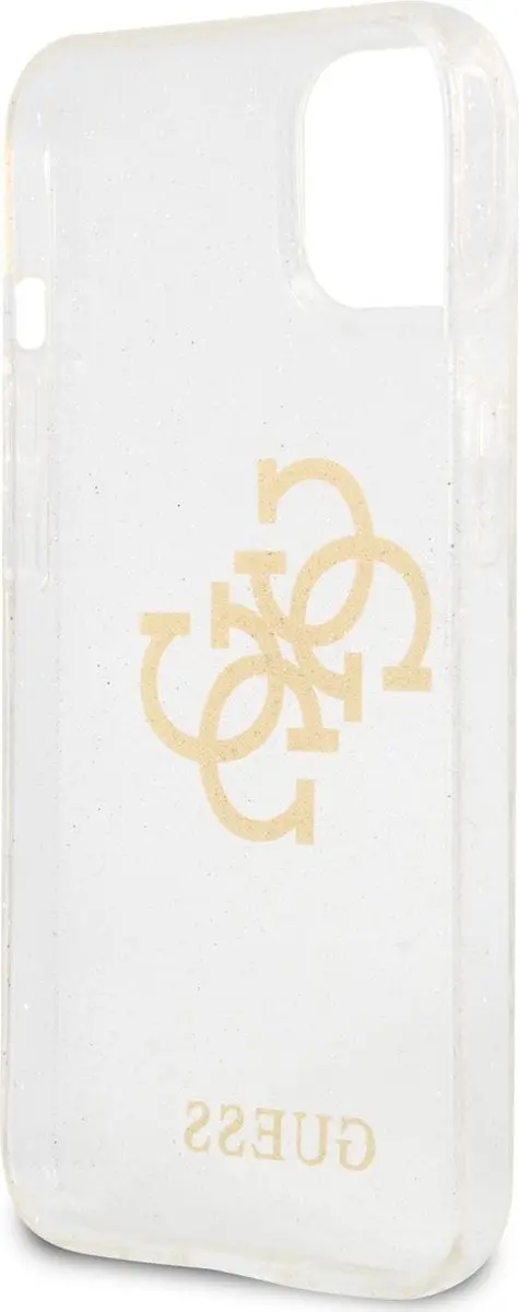 GUESS Glitters Backcase iPhone 13 - Transparant - 7619