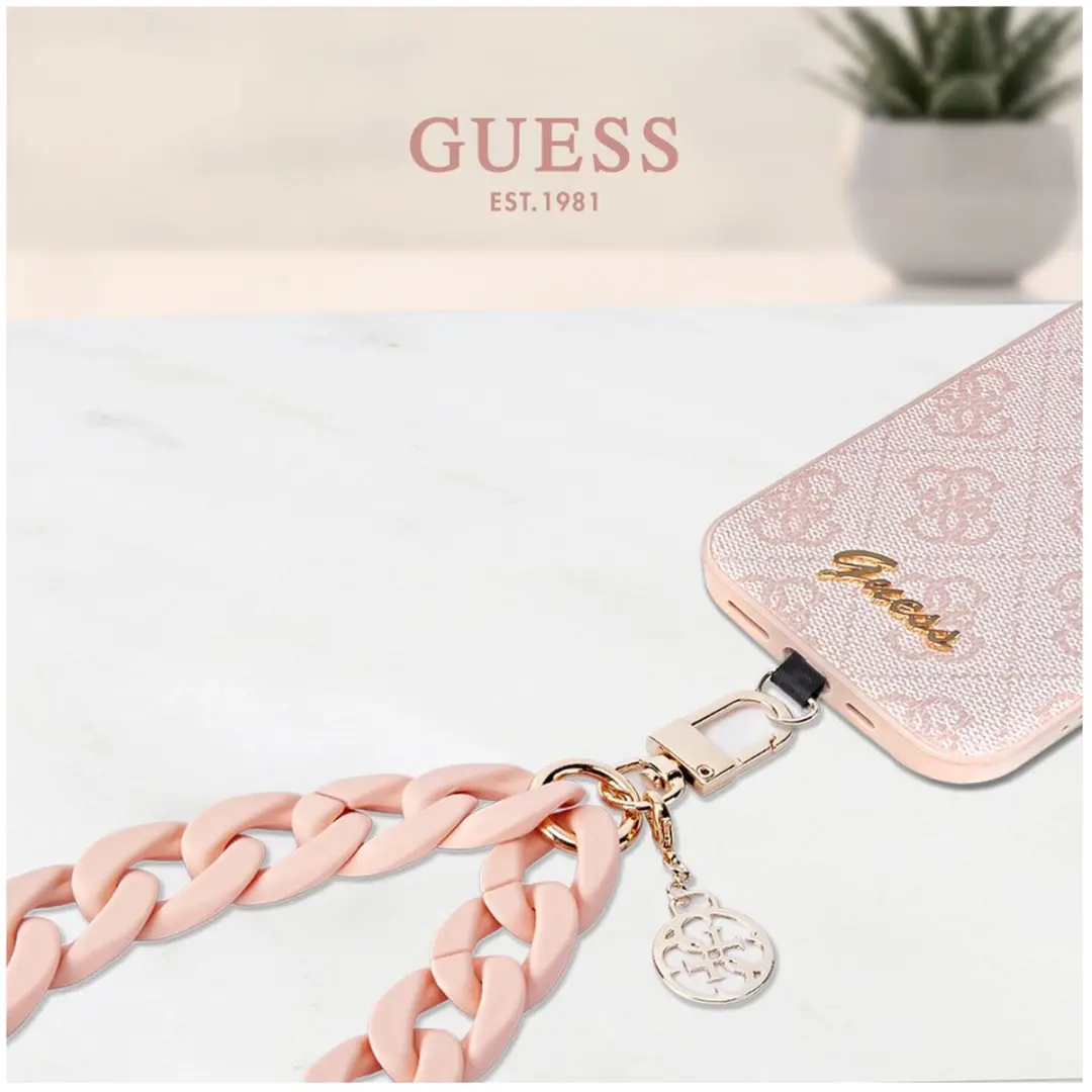 GUESS Big Hand Strap Universeel Telefoonkoord - Roze