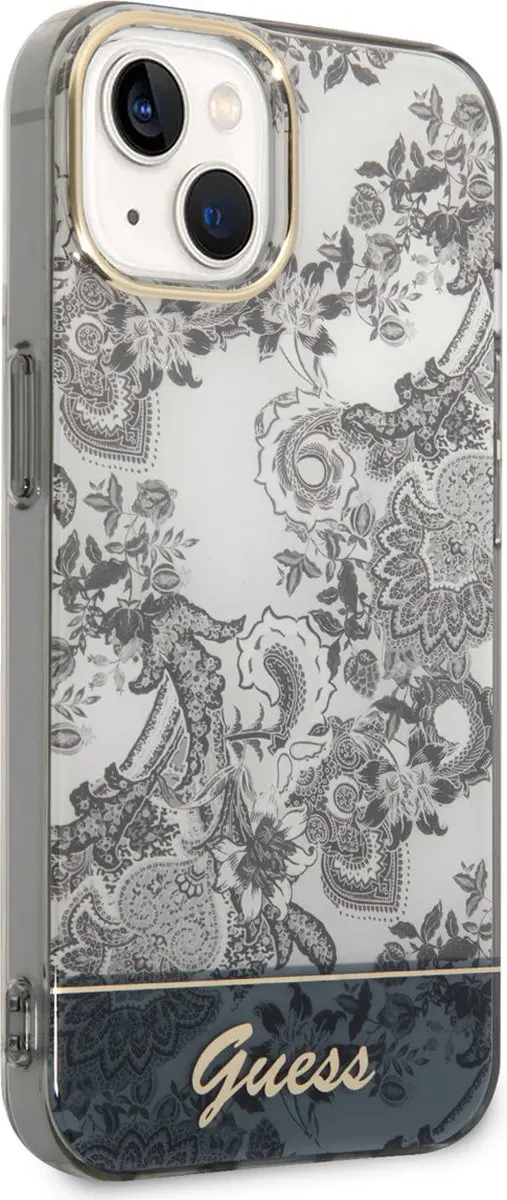Guess TPU Back Cover iPhone 14 - Grijs - MagSafe