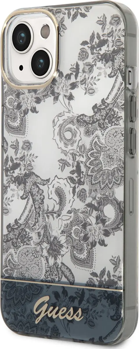 Guess TPU Back Cover iPhone 14 - Grijs - MagSafe