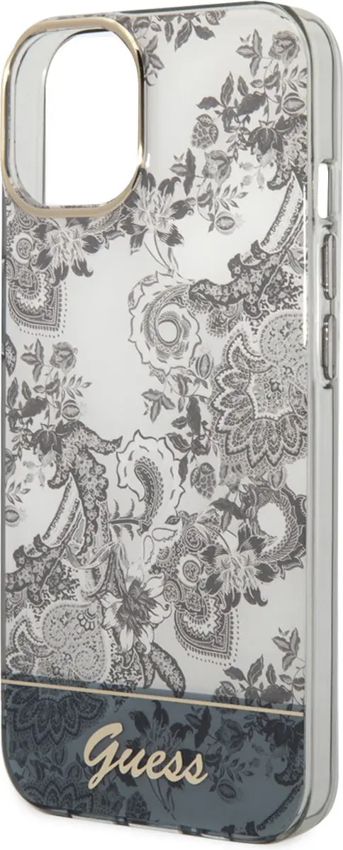Guess TPU Back Cover iPhone 14 - Grijs - MagSafe