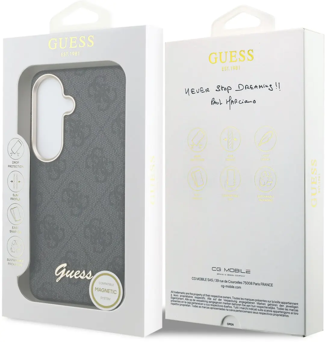 GUESS Hoesje Galaxy S26 - MagSafe - Zwart