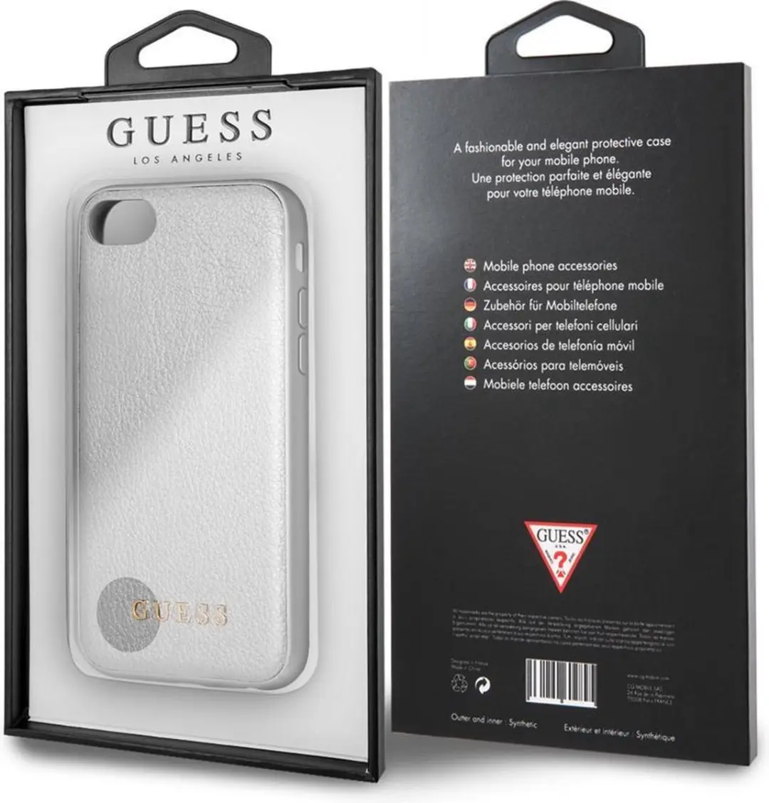 GUESS Iridescent Back Case - iPhone 7/8 - Zilver