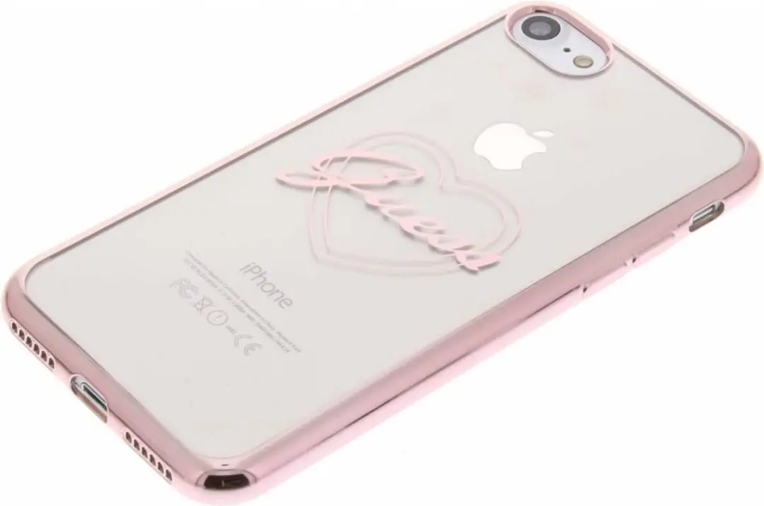 GUESS Heart TPU Back Cover GUHCP7TRHRG - Roségoud