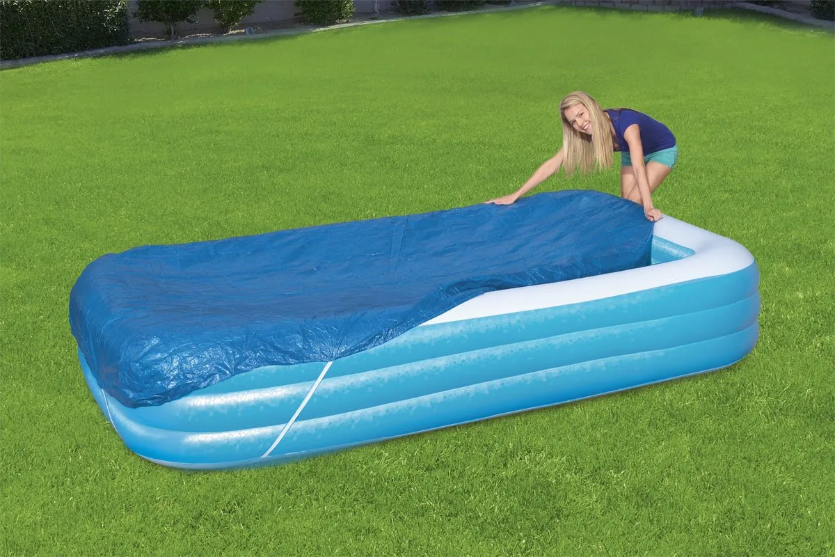 Bestway Afdekhoes Familiezwembad 305cm - Blauw - afbeelding 3 van 6