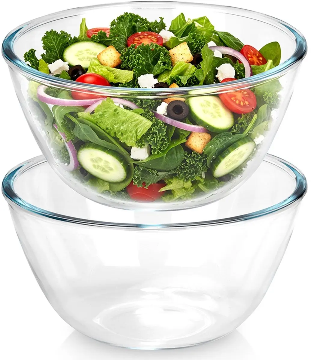 Orion Glazen Saladeschaal 17cm - 1L - 2 Stuks - afbeelding 6 van 6