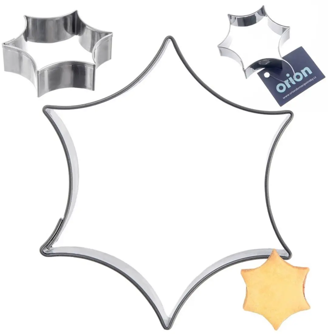 Orion Stalen Stervorm Koekjesvorm 5.5cm - Zilver